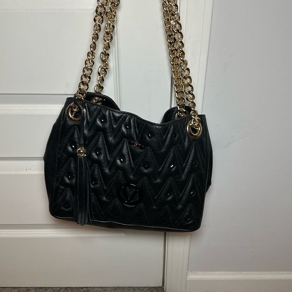 Valentino Black Quilted Handbag - Picture 4 of 11